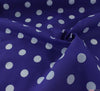 WeaverDee - Poly Cotton Fabric - Candy Spot White on Purple - WeaverDee.com Sewing & Crafts - 5