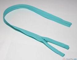 YKK - Concealed Nylon Zip [385 Turquoise] - WeaverDee.com Sewing & Crafts