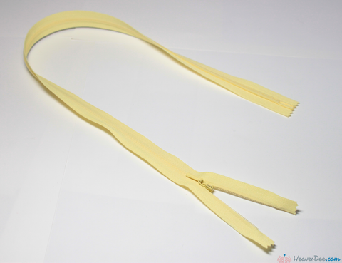 YKK - Concealed Nylon Zip [802 Lemon] - WeaverDee.com Sewing & Crafts