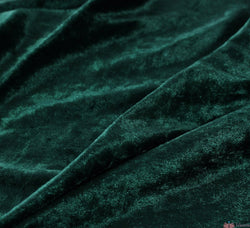 WeaverDee - Crushed Velvet Fabric - Bottle Green - WeaverDee.com Sewing & Crafts - 1