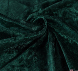 WeaverDee - Crushed Velvet Fabric - Bottle Green - WeaverDee.com Sewing & Crafts - 1