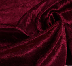WeaverDee - Crushed Velvet Fabric - WINE - WeaverDee.com Sewing & Crafts - 1
