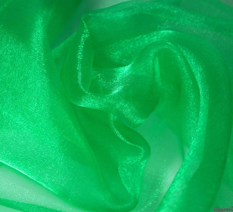 WeaverDee - Crystal Organza Fabric / Emerald Green - WeaverDee.com Sewing & Crafts - 2