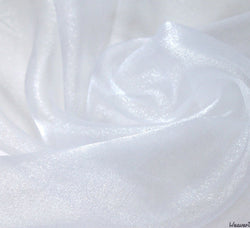 WeaverDee - Crystal Organza Fabric / White - WeaverDee.com Sewing & Crafts - 2