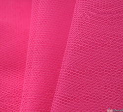 WeaverDee - Dress Net Fabric / 150cm Fluorescent Rose - WeaverDee.com Sewing & Crafts