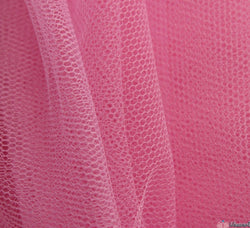 WeaverDee - Dress Net Fabric / 150cm Sealing Wax Pink - WeaverDee.com Sewing & Crafts - 1