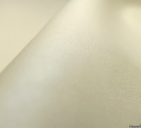 WeaverDee - Leather Look Fabric / Cream - WeaverDee.com Sewing & Crafts - 1