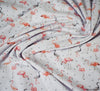 Watercolour Flamingos Cotton Jersey Fabric - BLOOMING FABRICS
