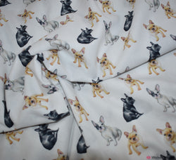 John Louden Cotton Fabric - French Bulldogs