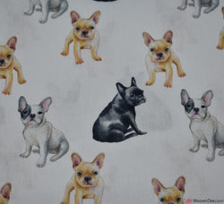 John Louden Cotton Fabric - French Bulldogs