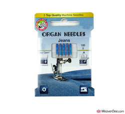 ORGAN Denim / Jeans Machine Needles [Pack of 5] Sizes 90/14 or 100/16