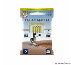 ORGAN Super Stretch Machine Needles [Pack of 5] Size 75/11