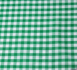 WeaverDee - Poly Cotton Fabric - Green Gingham - WeaverDee.com Sewing & Crafts - 1