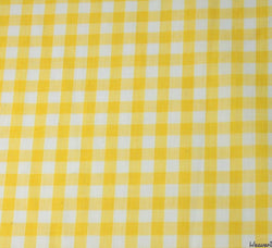 WeaverDee - Poly Cotton Fabric - Yellow Gingham - WeaverDee.com Sewing & Crafts - 1