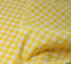 WeaverDee - Poly Cotton Fabric - Yellow Gingham - WeaverDee.com Sewing & Crafts - 5