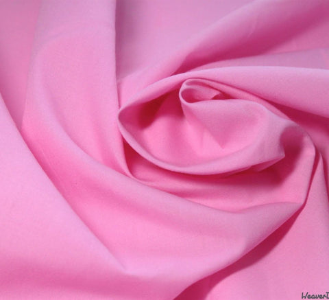 Plain Polycotton Fabric / Candy Pink – WeaverDee.com