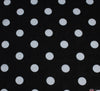 WeaverDee - Poly Cotton Fabric - Candy Spot White on Black - WeaverDee.com Sewing & Crafts - 4