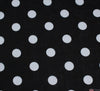 WeaverDee - Poly Cotton Fabric - Candy Spot White on Black - WeaverDee.com Sewing & Crafts - 6