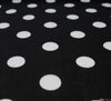 WeaverDee - Poly Cotton Fabric - Candy Spot White on Black - WeaverDee.com Sewing & Crafts - 7