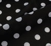 WeaverDee - Poly Cotton Fabric - Candy Spot White on Black - WeaverDee.com Sewing & Crafts - 10