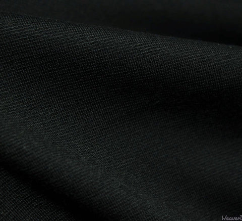 WeaverDee - Ponte Roma Jersey Fabric / Black - WeaverDee.com Sewing & Crafts - 1