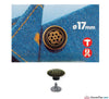 Prym - Jeans Buttons Antique Brass 17mm (No-Sew): Pack of 8 - WeaverDee.com Sewing & Crafts - 2