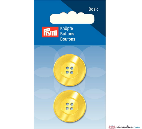 Prym - Four Hole Button - Yellow - WeaverDee.com Sewing & Crafts - 3