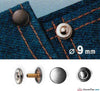 Prym - Jeans Rivets (No-Sew) Silver 9mm: Pack of 24 - WeaverDee.com Sewing & Crafts - 2