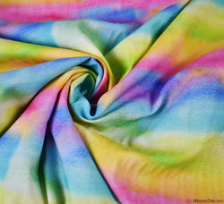 Little Johnny Digital Print Cotton Fabric - Watercolour Rainbow