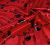 WeaverDee - Skull & Crossbone Red Satin Fabric - WeaverDee.com Sewing & Crafts - 6