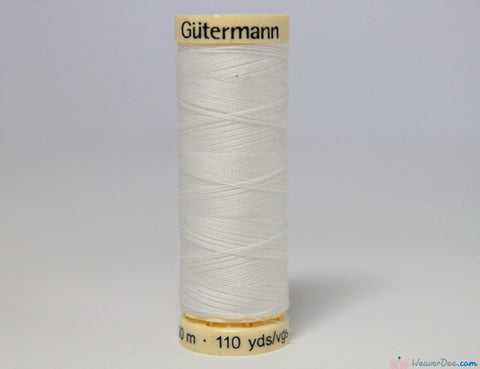 Gütermann - Sew-All Polyester Sewing Thread [111 Off White] - WeaverDee.com Sewing & Crafts - 1