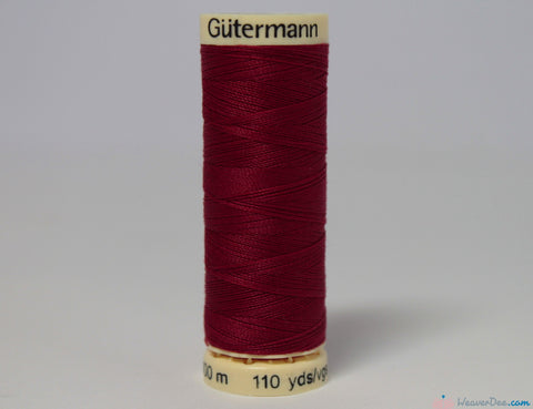 Gütermann - Sew-All Polyester Sewing Thread [384 Deep Red] - WeaverDee.com Sewing & Crafts - 1