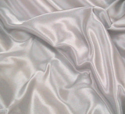 WeaverDee - Liquid Satin Fabric / Silver - WeaverDee.com Sewing & Crafts