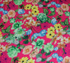 WeaverDee - Silky Satin Fabric - Floral Charmed Cerise - WeaverDee.com Sewing & Crafts - 4