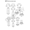 Simplicity Pattern S8574 14" Doll Clothes