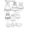 Simplicity Pattern S1451 Toddlers' Dresses, Top, Cropped Pants & Shorts