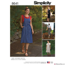 Simplicity Pattern S8641 Misses' Dungaree Dress