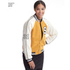 Simplicity Pattern S8418 Misses' Lined Bomber Jacket with Fabric & Trim Variations