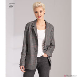 Simplicity Pattern S8697 Misses'/Women's Oversized Blazers