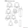 Simplicity Pattern S8754 Children's Pants, Skirt & Sweatshirts