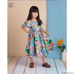 Simplicity Pattern S8851 Children's Dresses