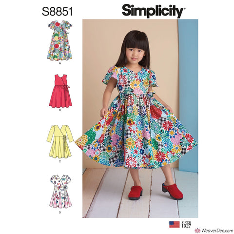 Simplicity Pattern S8851 Children's Dresses
