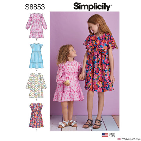 Simplicity Pattern S8853 Children's & Girls' Dress