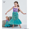 Simplicity Pattern S8725 Disney Ariel The Little Mermaid- Child's & 18" Doll Costumes