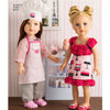 Simplicity Pattern S8315 18" Chef Doll Clothes