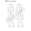 Simplicity Pattern S8427 Men's Fitted Shirt with Collar & Cuff Variations by Mimi G