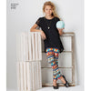 Simplicity Pattern S8105 Child's & Girls' Knit Tunics & Leggings