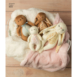 Simplicity Pattern S8625 Stuffed Animals & Gift Bags