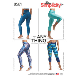 Simplicity Pattern S8561 Misses' & Women's Leggings