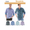 Simplicity Pattern S1544 Men's Shirt with Fabric Variations